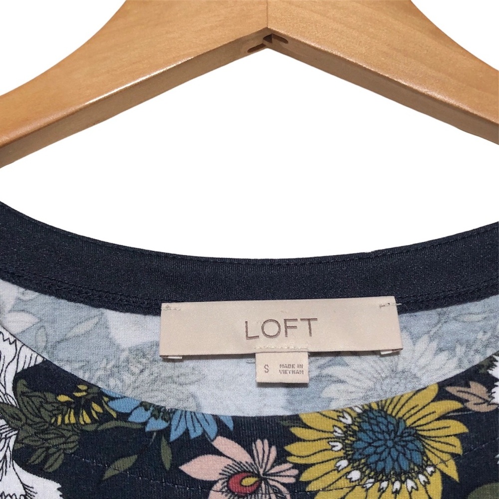 Loft Floral Printed Swing Dress - Picture 9 of 12